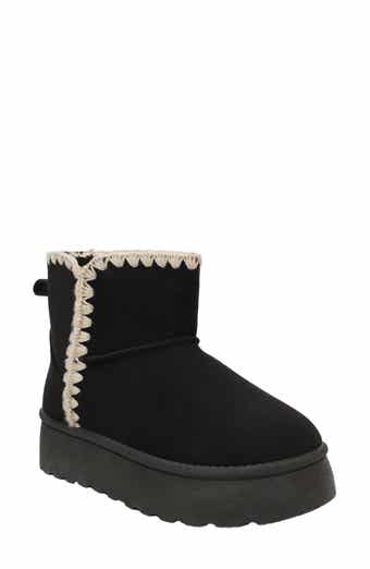 Owen Embroidered Faux Suede Boot