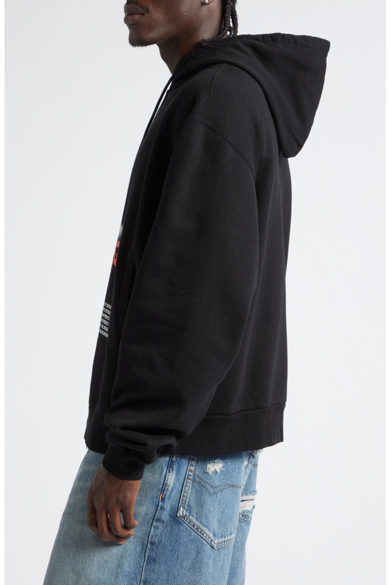 Oversize The Door Zip Hoodie, Alternate, color, 1000 BLACK