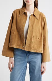 FRAME The Mini Suede Swing Jacket