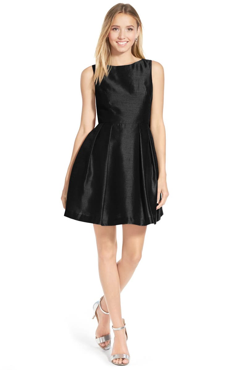 Soprano Bow Back Fit & Flare Dress, Alternate, color, 