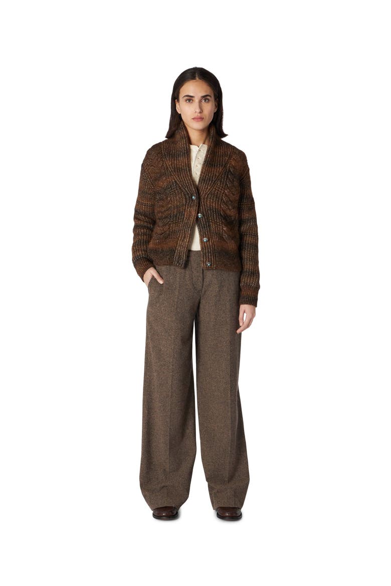 Low Waist Wool Pants, Alternate, color, Ecru