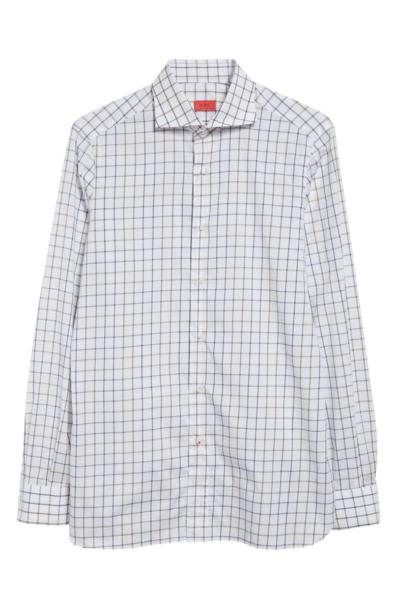 ISAIA Button-Up Shirt, Alternate, color, White Blue
