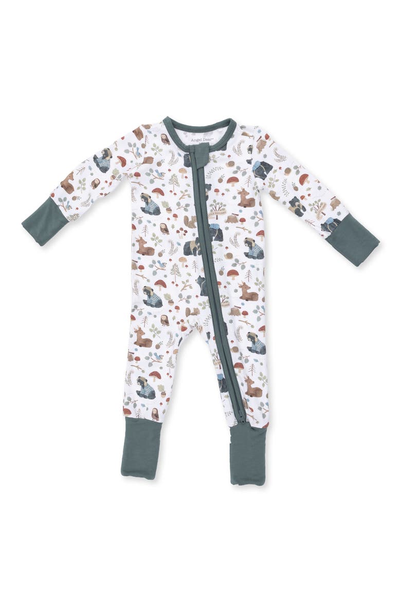 Kids' Southern Woodland Animals Romper, Main, color, IVORY
