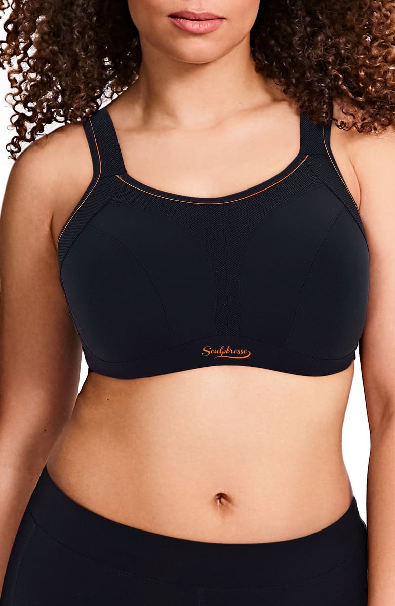 Panache Sculptresse Sports Bra, Main, color, Black