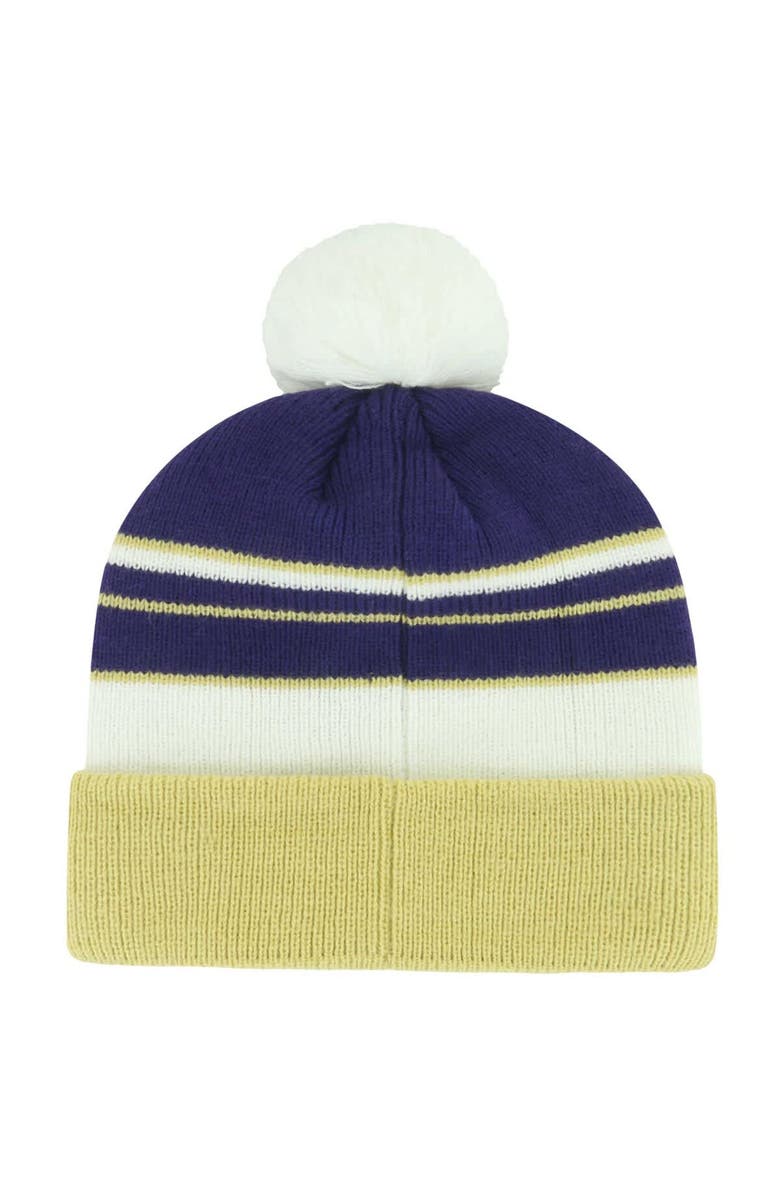 '47 Youth '47 Purple Washington Huskies Peewee Cuffed Knit Hat with Pom, Alternate, color, Purple