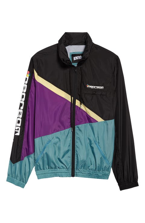 Steamer Asymmetrical Colorblock Hooded Jacket