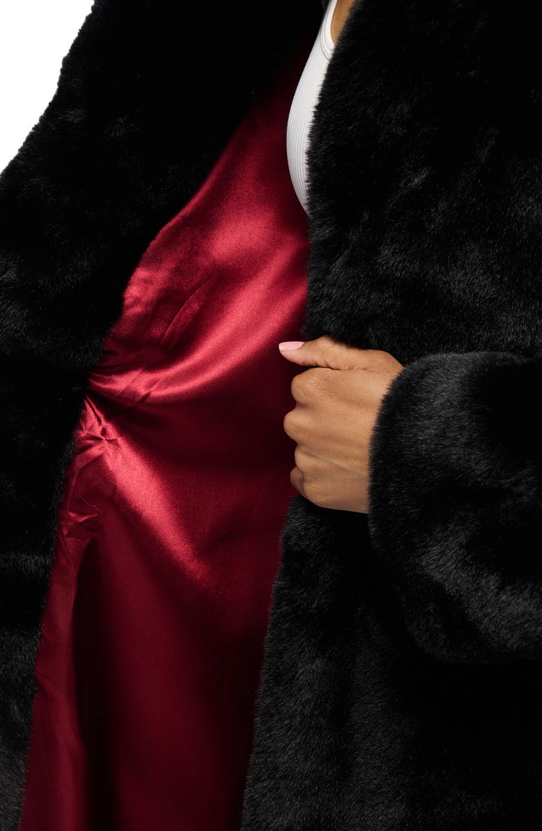 AZALEA WANG Dayanne Faux Fur Longline Coat, Alternate, color,