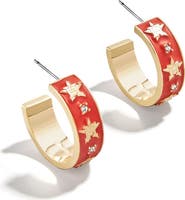 WEAR by Erin Andrews x BaubleBar Houston Astros Enamel Hoop Earrings