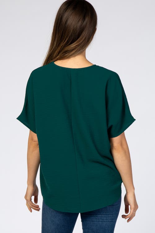 Pinkblush Short Sleeve Blouse In Green