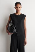 COS Buttoned Knitted Top