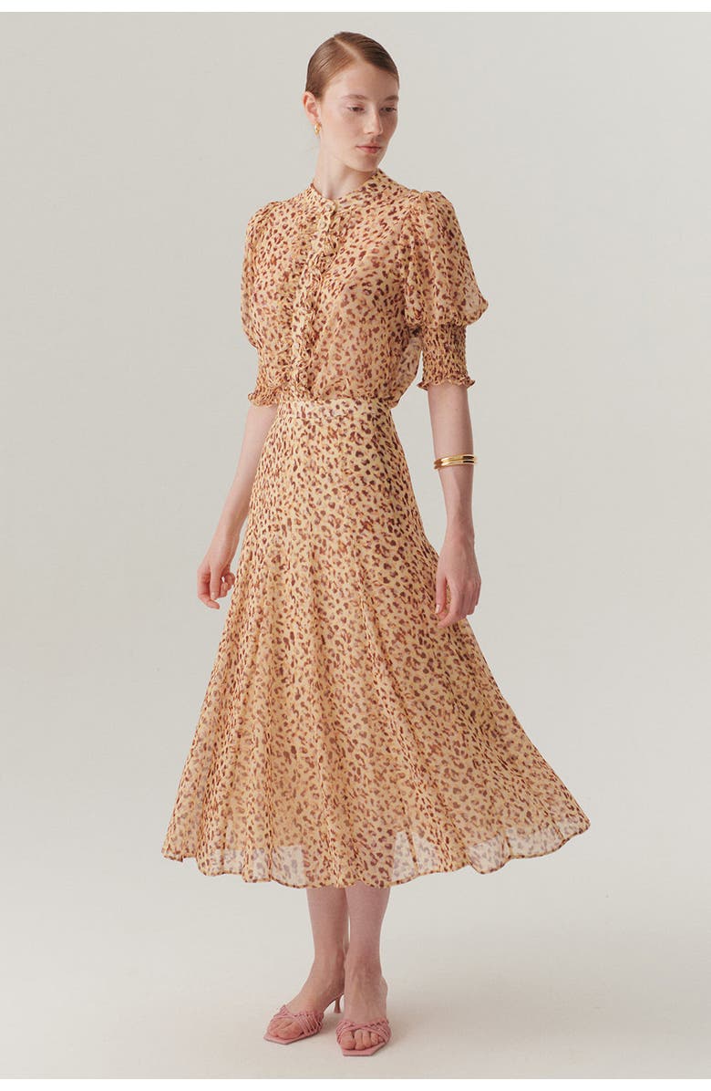 Exquise Arianna Midi Skirt, Main, color, Multi Color