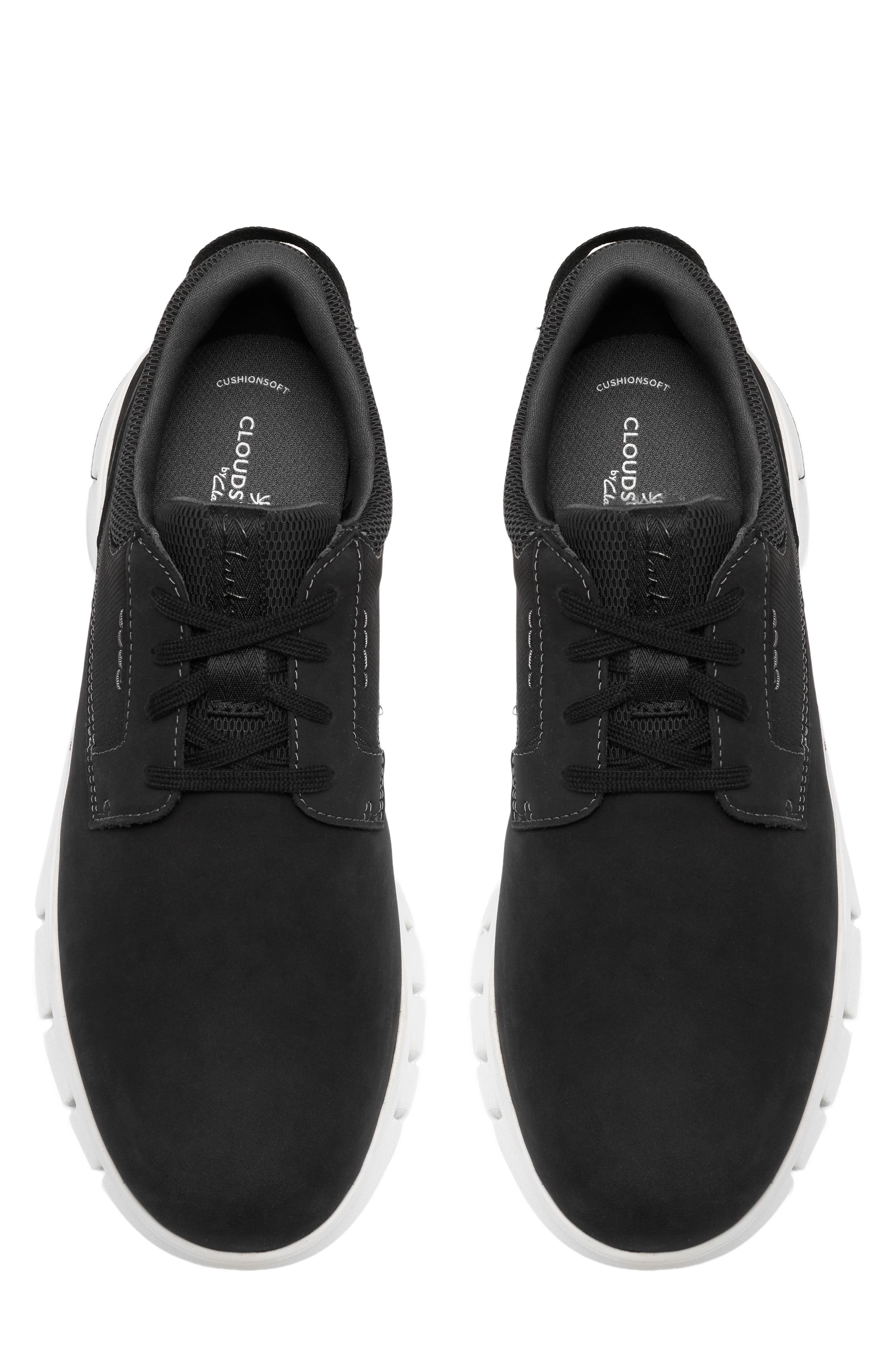Step 365 Plain Toe Leather Sneaker, Alternate, color, BLACK NUBUCK