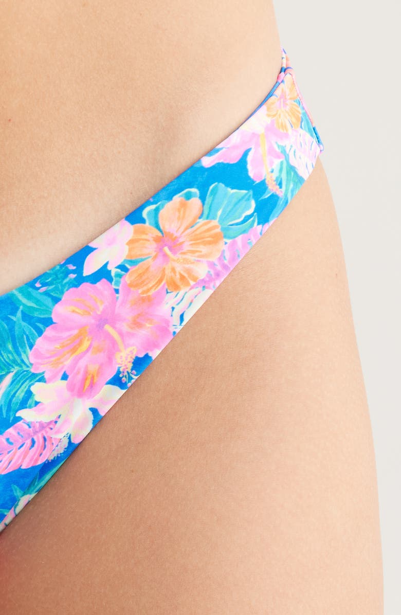 Kulani Kinis Minimalist Bikini Bottoms, Alternate, color, Electric Palms