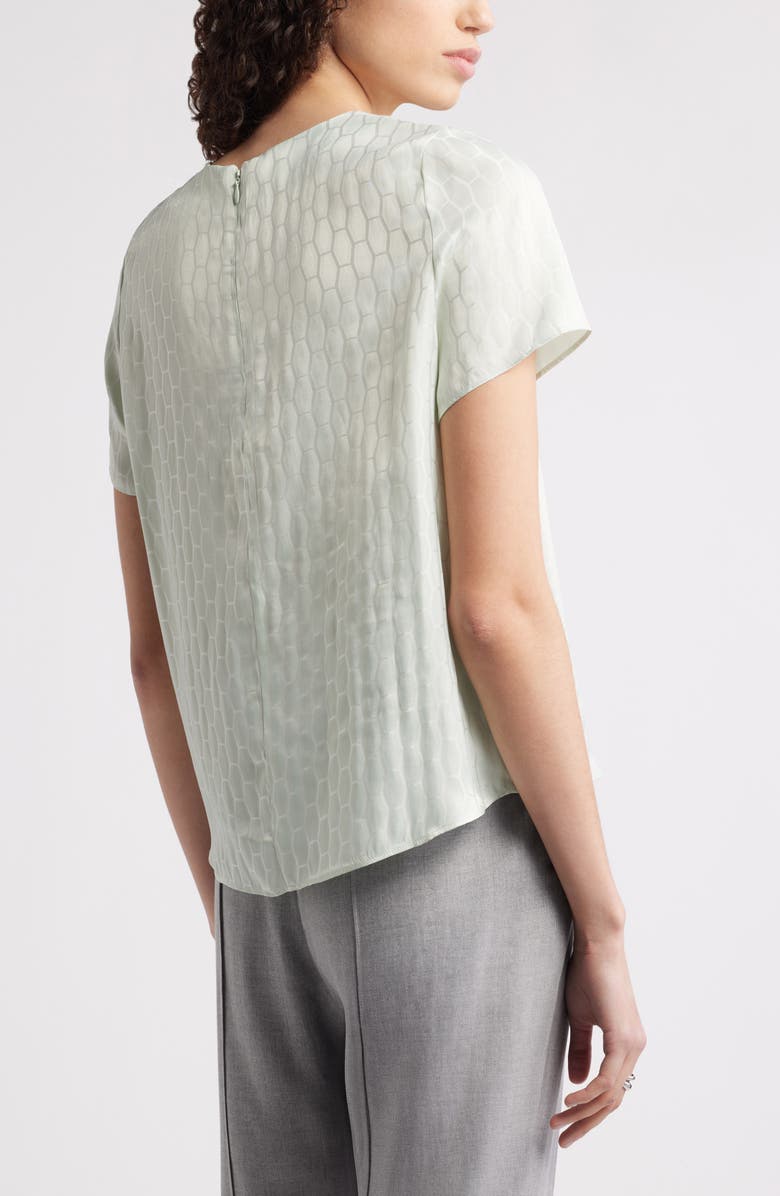 Nordstrom Geo Satin Jacquard Top, Alternate, color, 