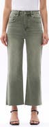 Bayeas High Waist Raw Hem Wide Leg Jeans