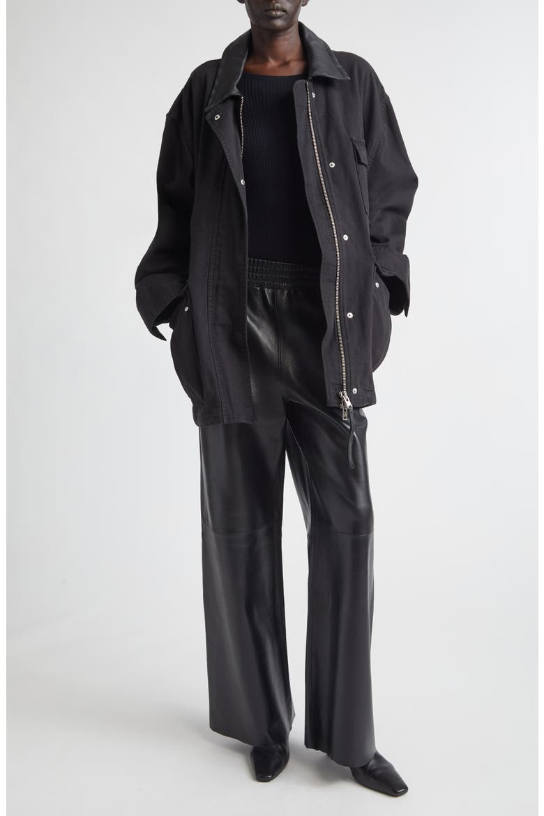 Minja Cotton Jacket, Alternate, color, BLACK