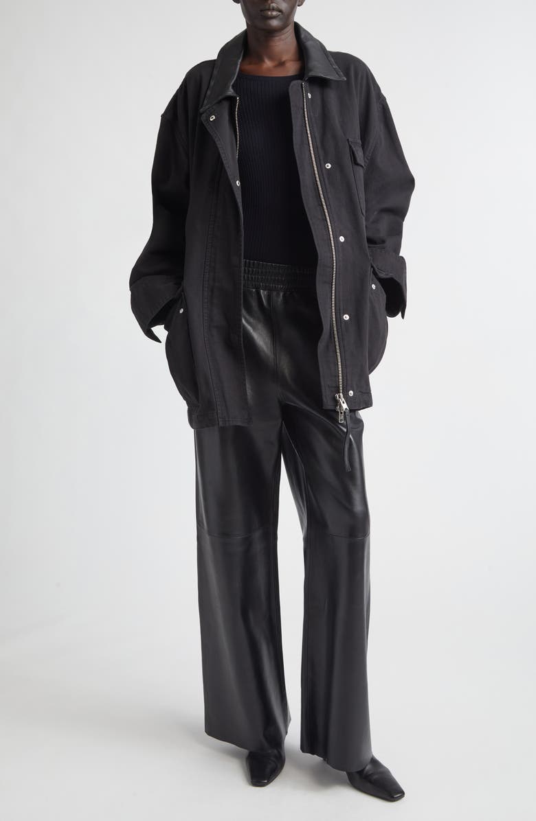 Stand Studio Minja Cotton Jacket, Alternate, color, Black