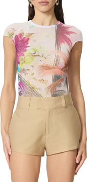 AFRM Nina Crewneck Mesh T-Shirt