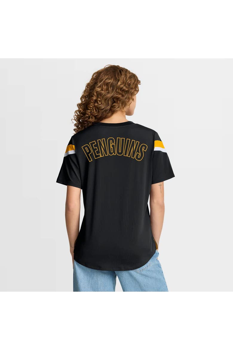 Women's Fanatics Black Pittsburgh Penguins Offside Athena T-Shirt, Alternate, color, Black