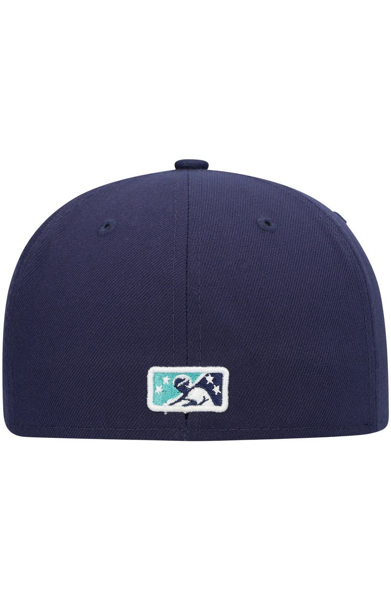 New Era Men's New Era Navy Lynchburg Hillcats Authentic Collection Team Home 59FIFTY Fitted Hat, Alternate, color, Navy