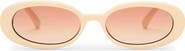Le Specs Outta Love 51mm Oval Sunglasses