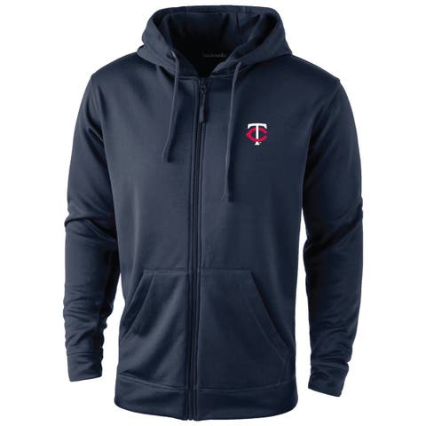Men's Dunbrooke Navy Minnesota Twins Trophy Full-Zip Hoodie