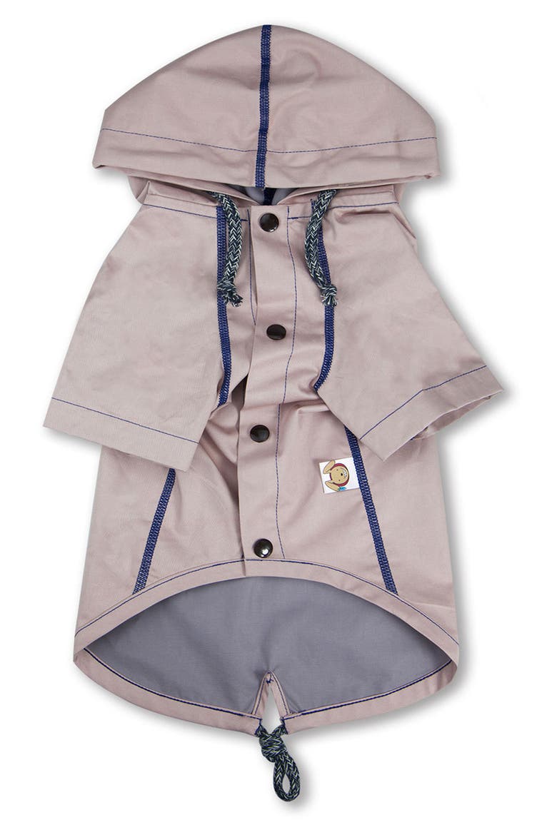 'Cloudburst' Waterproof Reversible Dog Raincoat - Medium, Alternate, color, PINK