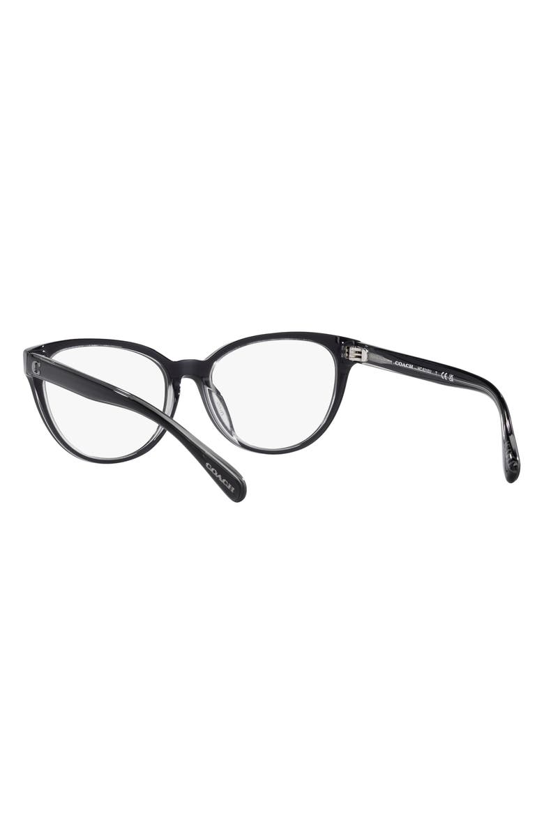 COACH 53mm Round Optical Glasses, Alternate, color, 