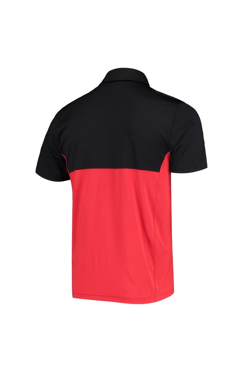Under Armour Men's Under Armour Black/Red Utah Utes 2022 Blocked Coaches Performance Polo, Alternate, color, Black