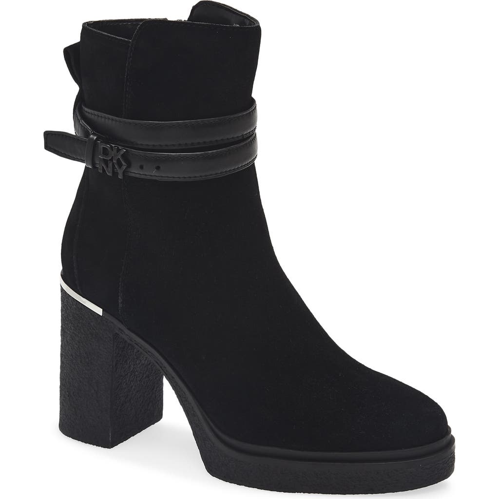 Dkny Tenley Platform Bootie In Black