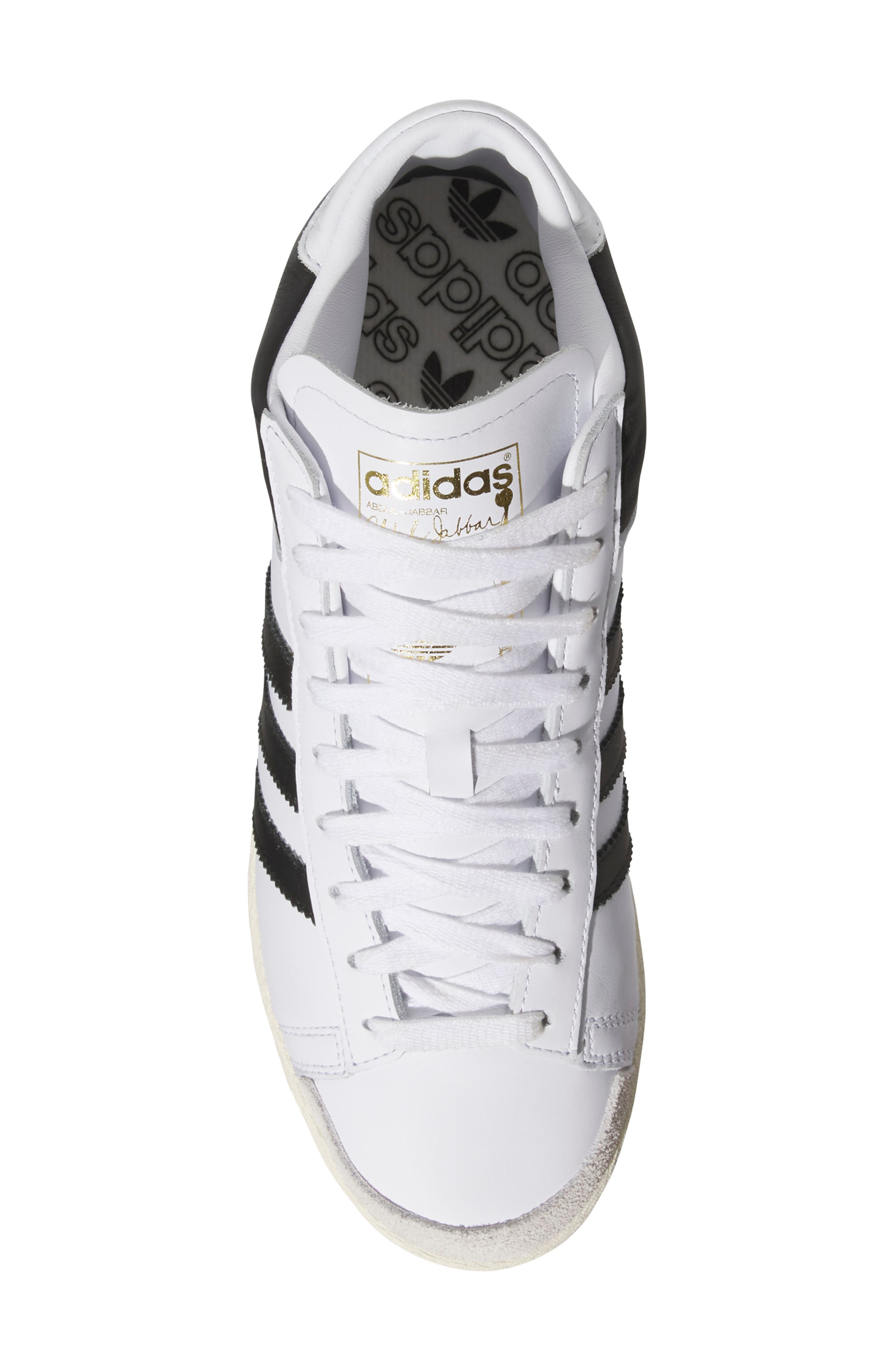 adidas Gender Inclusive Jabbar Hi Basketball Sneaker, Alternate, color, White/ Black/ Off White