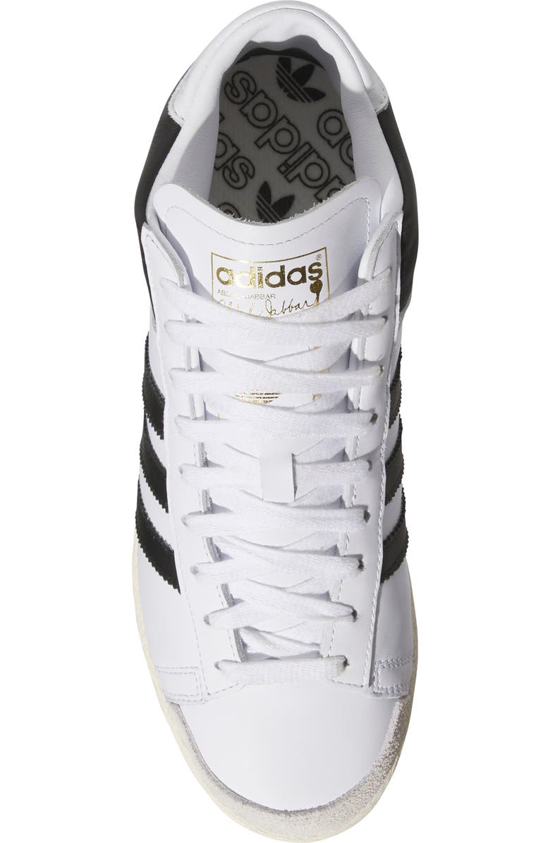 adidas Gender Inclusive Jabbar Hi Basketball Sneaker, Alternate, color, White/ Black/ Off White