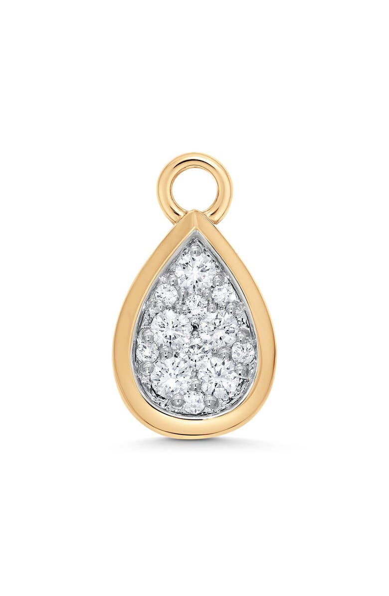 Sara Weinstock Pear Diamond Pendant Charm, Main, color, Yellow Gold