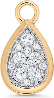 Sara Weinstock Pear Diamond Pendant Charm