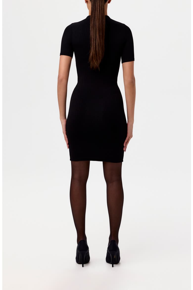 T-Shirt Minidress, Alternate, color, BLACK
