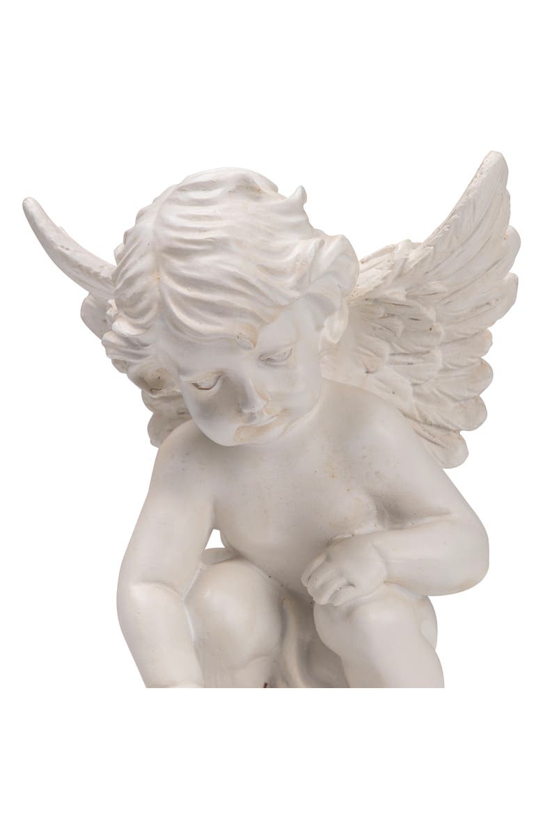 Northlight Reaching Cherub Angel Outdoor Garden Statue - 12", Alternate, color, Ivory