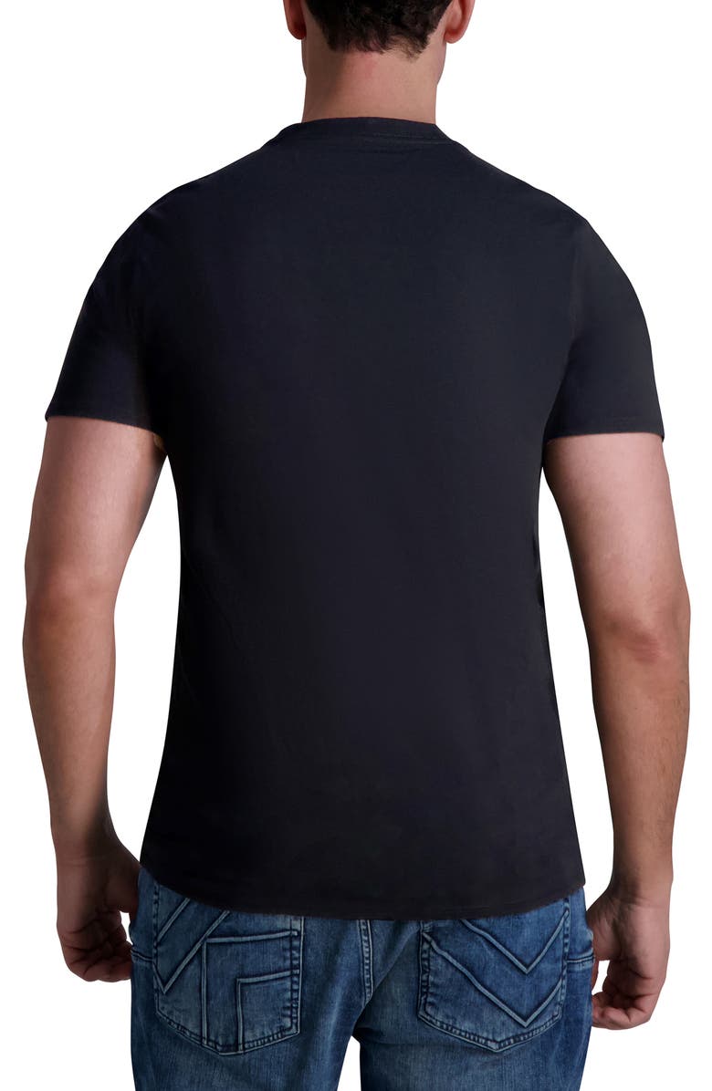KARL LAGERFELD PARIS Logo Graphic T-Shirt, Alternate, color, Black