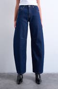 Topshop High Waist Barrel Jeans