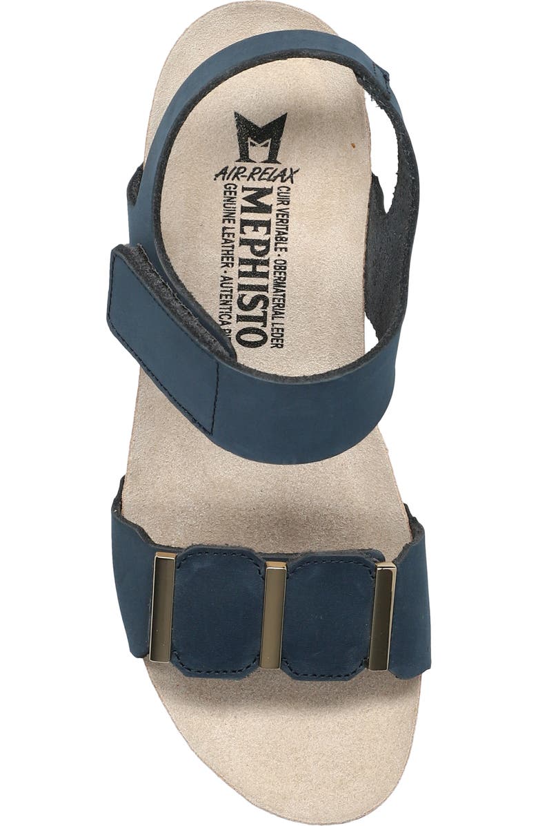 Mephisto Leonore Ankle Strap Sandal, Alternate, color, Navy