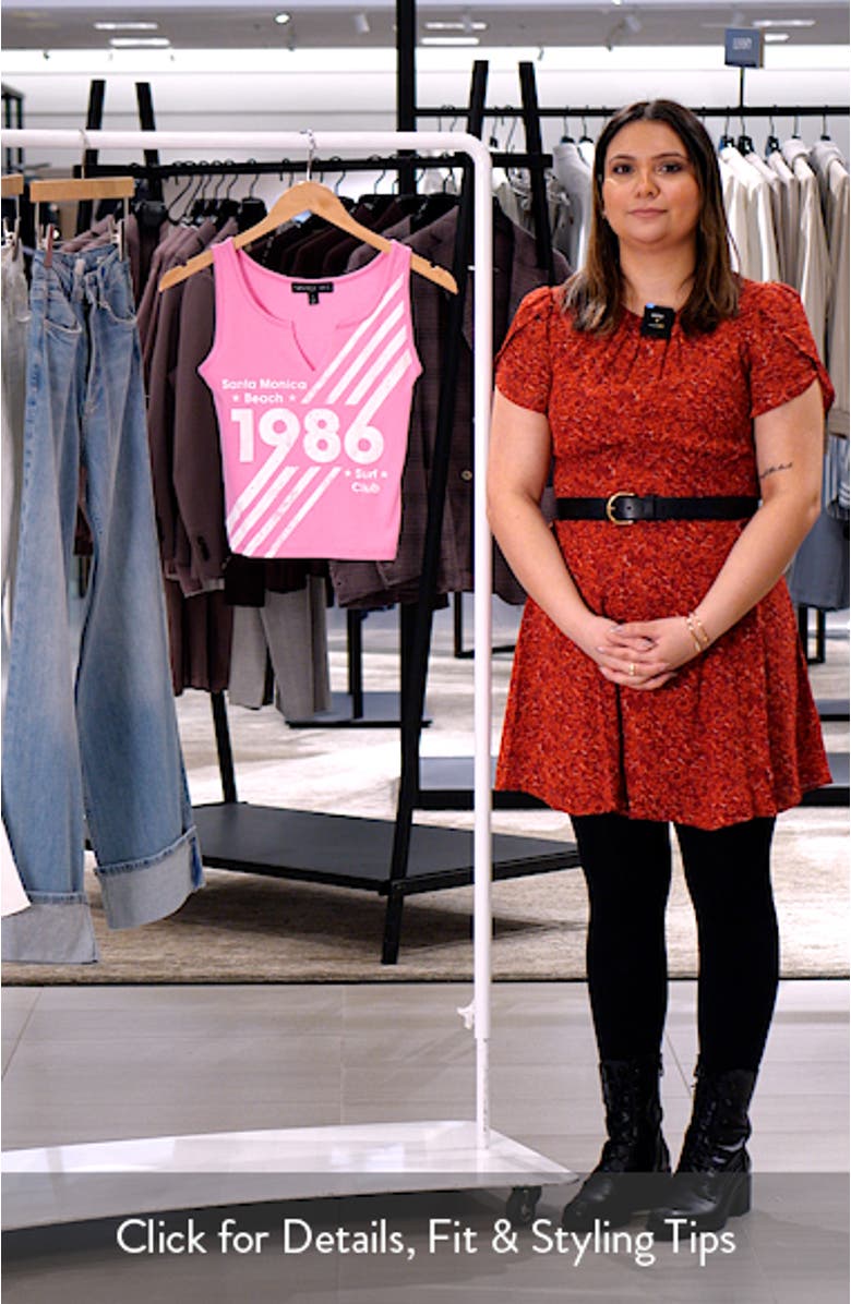 Santa Monical 86 Split Neck Graphic Tank, sales video thumbnail