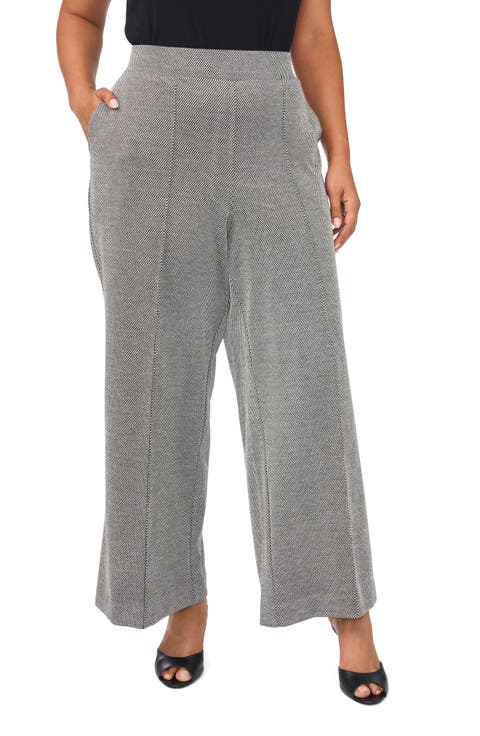 Wide Leg Pull On Pants