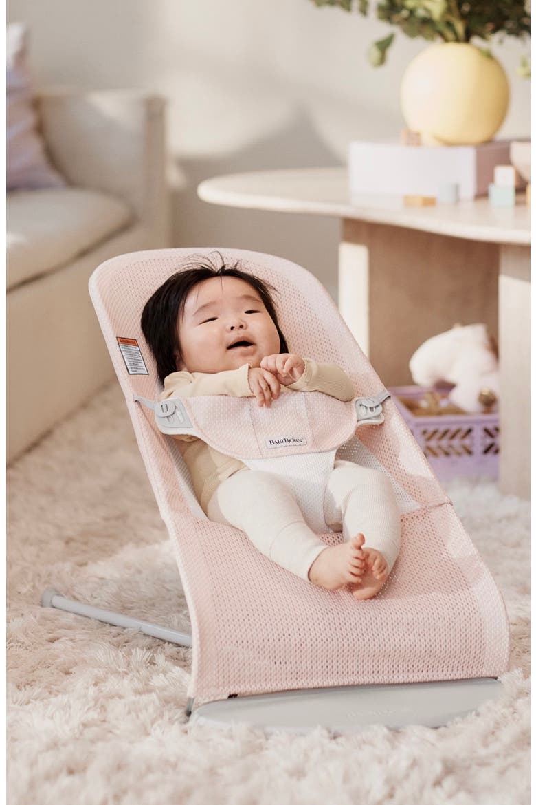 Bouncer Balance Soft Convertible Mesh Baby Bouncer, Alternate, color, PEARLY PINK