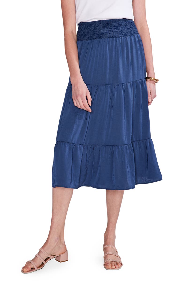 NIC+ZOE Tiered Soft Drape Skirt, Main, color,