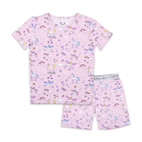 Shop Bellabu Bear Enchanted Unicorn Kids 2-piece Short Sleeve & Shorts Pajama Set
