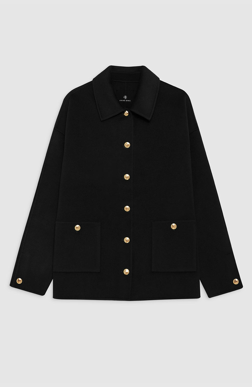Anine Bing Luca Cashmere Blendjacket In Black