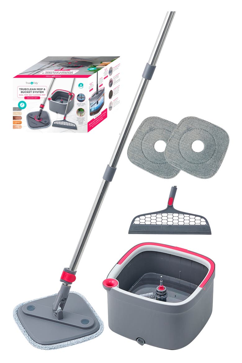 TrueClean Mop & Bucket System, Main, color, PINK