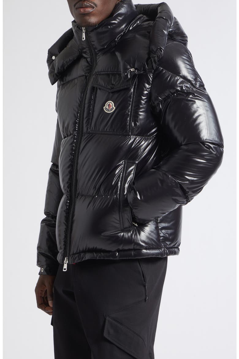 Montbeliard Short Down Jacket, Alternate, color, BLACK/ BLACK/ BLACK