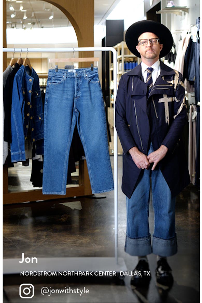 Billy High Waist Crop Straight Leg Jeans video