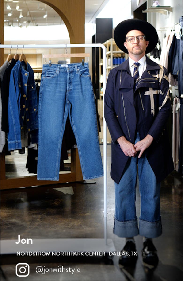 Billy High Waist Crop Straight Leg Jeans, sales video thumbnail