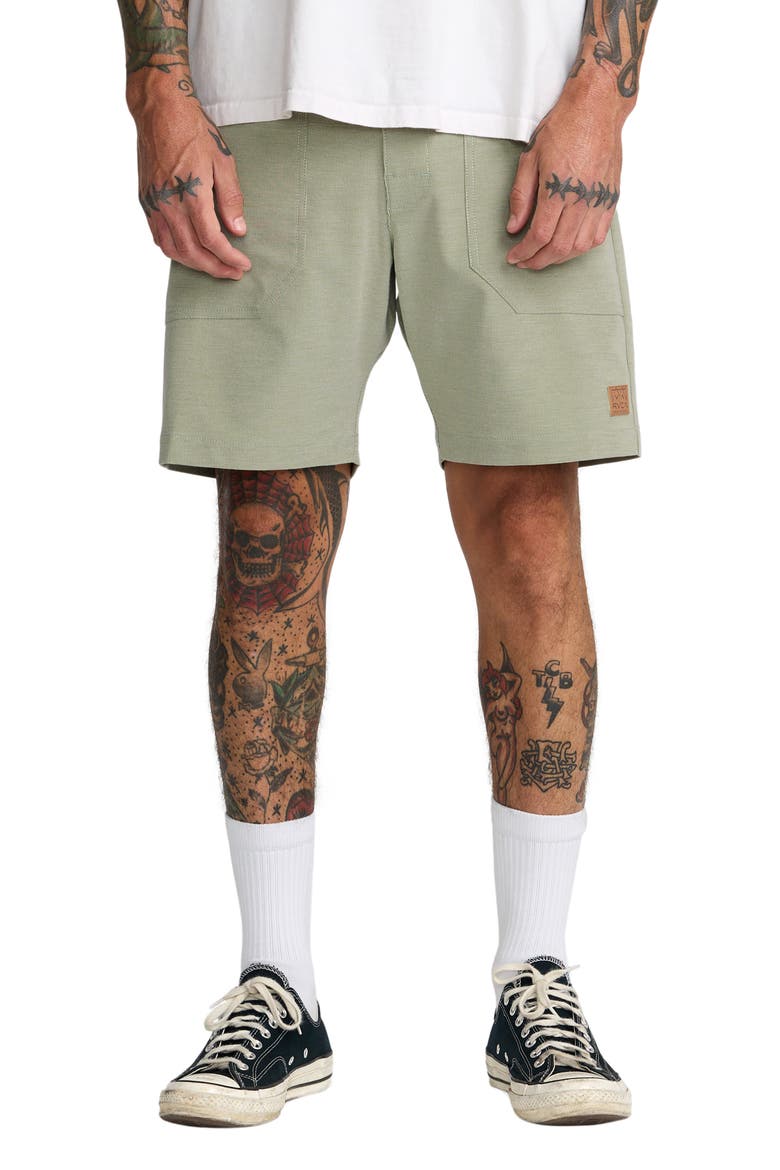 Brophy Hybrid Shorts, Main, color, LIGHT OLIVE